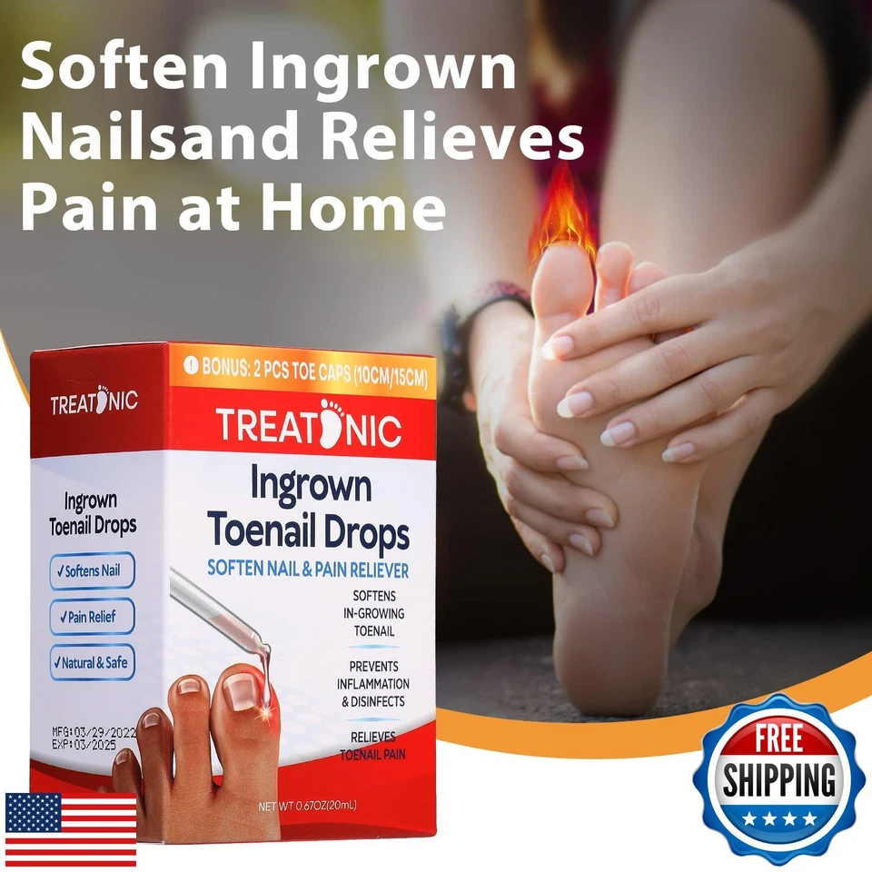 Treatonic Ingrown Toenail Treatment - Ingrown Toenail Pain Reliever and Softe - Image 2 of 4