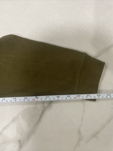 Norm Thompson Long Sleeve Sweater Polo Shirt Olive Green Size XXL - Picture 9 of 13
