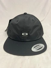Oakley BRDWLK Boardwalk Pro Hat Golf Adjustable Snap Back Cap Blackout One Size