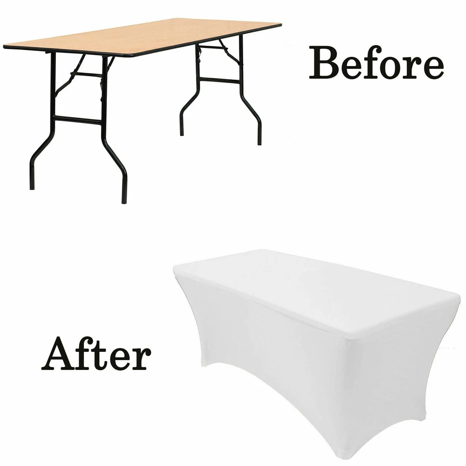 YCC Linens - Stretch Spandex Table Covers, Fitted Rectangular Tablecloths - Image 4 of 4