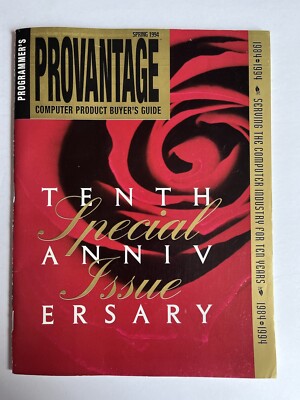 Programmer's Provantage Computer Product Buying Guide 1984-1994 10th Anniversary