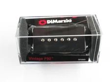 DiMarzio Vintage P-90 Soap Bar W/Dog Ears Black DP 280D
