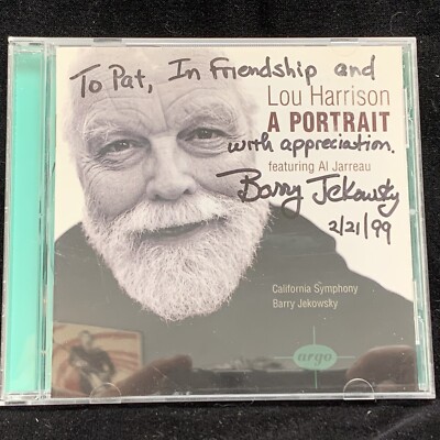 LOU HARRISON Portrait - 4th Symp, Violin Concerto In Slendro - ARGO CD SIGNED 