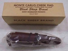 SCHOELLKOPF BLACK SHEEP MONTE CARLO LEATHER CHEEK PAD * NEW * FREE SHIPPING