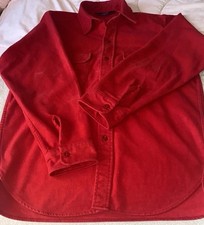 Vintage Woolrich 100 Cotton Chamois M Long Sleeve made in USA Outdoors Work Men