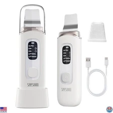 4-in-1 Facial Scrubber, Blackhead Remover, Pore Extractor, Waterproof LCD