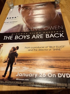 THE BOYS ARE BACK  Orig. CRO movie poster 2009 CLIVE OWEN EMMA BOOTH SCOTT HICKS