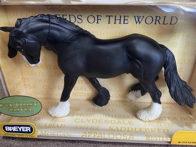 Breyer Model Horse #1314 Fox Valley Oliver Shire Black 2008 NIB Slight Dmg Box
