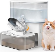 Filterless Cordless Cat Water Fountain Self-Cleaning 3.5L Stainless Steel Bowl