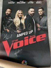 Kelsea Ballerini - Michael Buble - Signed 27x40 Poster Autographed NBC THE VOICE