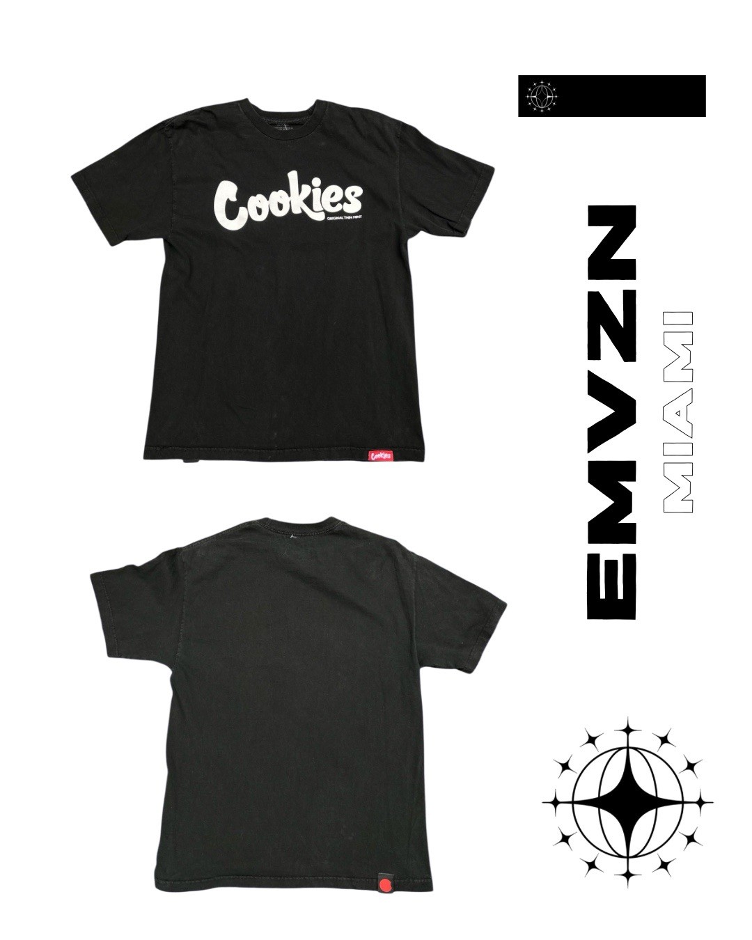 Cookies Original Thin Mint Black Short Sleeve T-Shirt Size Large