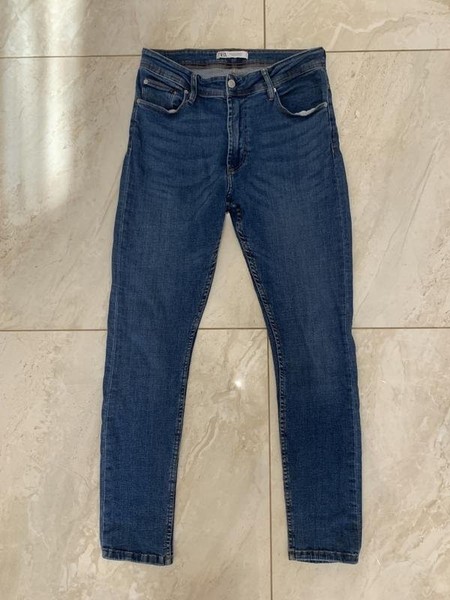 Men ZARA Jeans Navy Denim 32