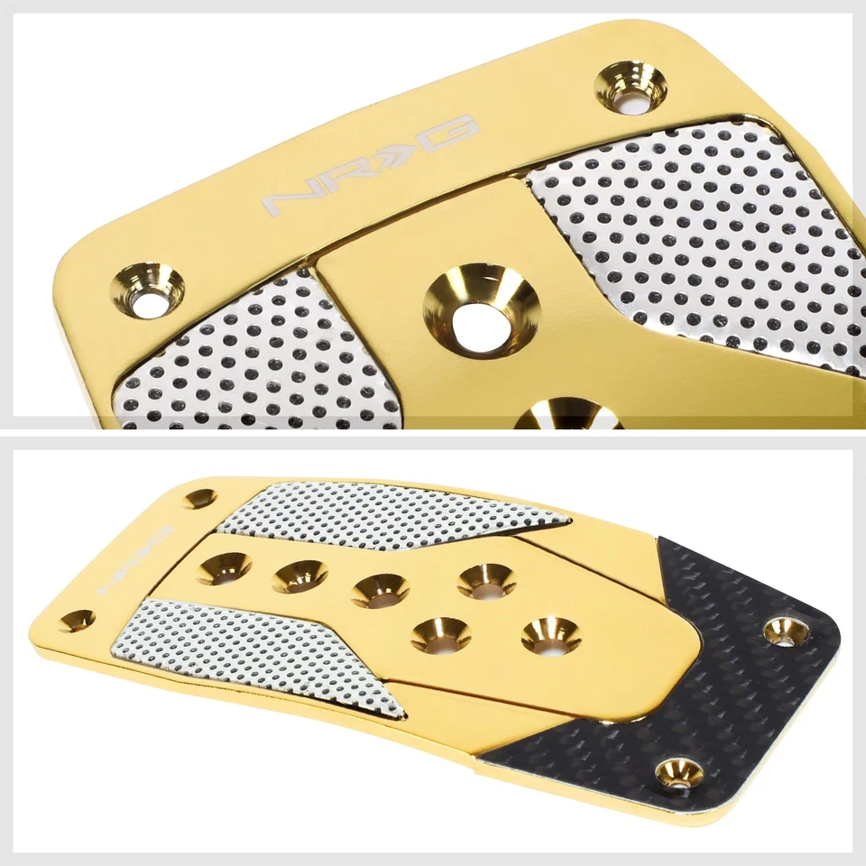 NRG Aluminum Carbon Fiber Insert Clamp On Car Pedal Gas Pedal Break Pedal Covers - Изображение 4 из 4