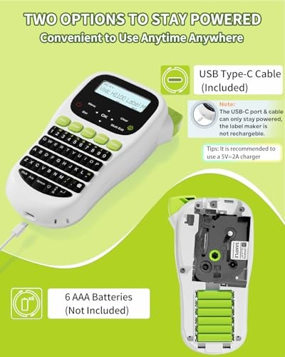 H1100 Handheld Portable Label Maker Machine with Tape