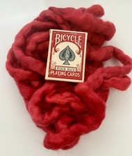 7.6oz Hand painted Yearling Mohair Res Roving Spinning Fiber L7*