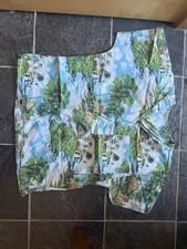 S.C.R.U.B.S. Tropical Print Medical Scrub Top Multicolor Unisex Size M