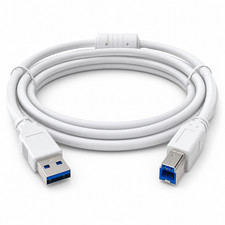 White USB Printer Lead Suitable For Lexmark X2310 USB-B 1.5m