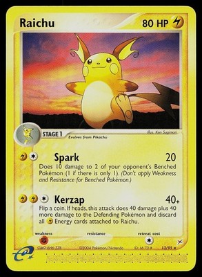 Pokemon Card - Raichu Team Magma vs Team Aqua 13/95 Rare