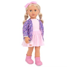 Our Generation 18" Fashion Doll with Leopard Cardigan Joana