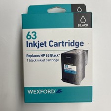 63 INKJET CARTRIDGE REPLACES HP63 BLACK WEXFORD NEW