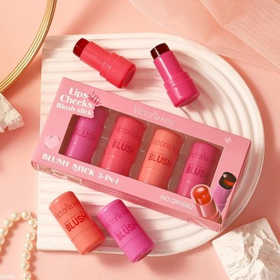 Milk Jelly Tint Stick Set Kühlendes Gelee Blush & Lippenstift Makeup Neu
