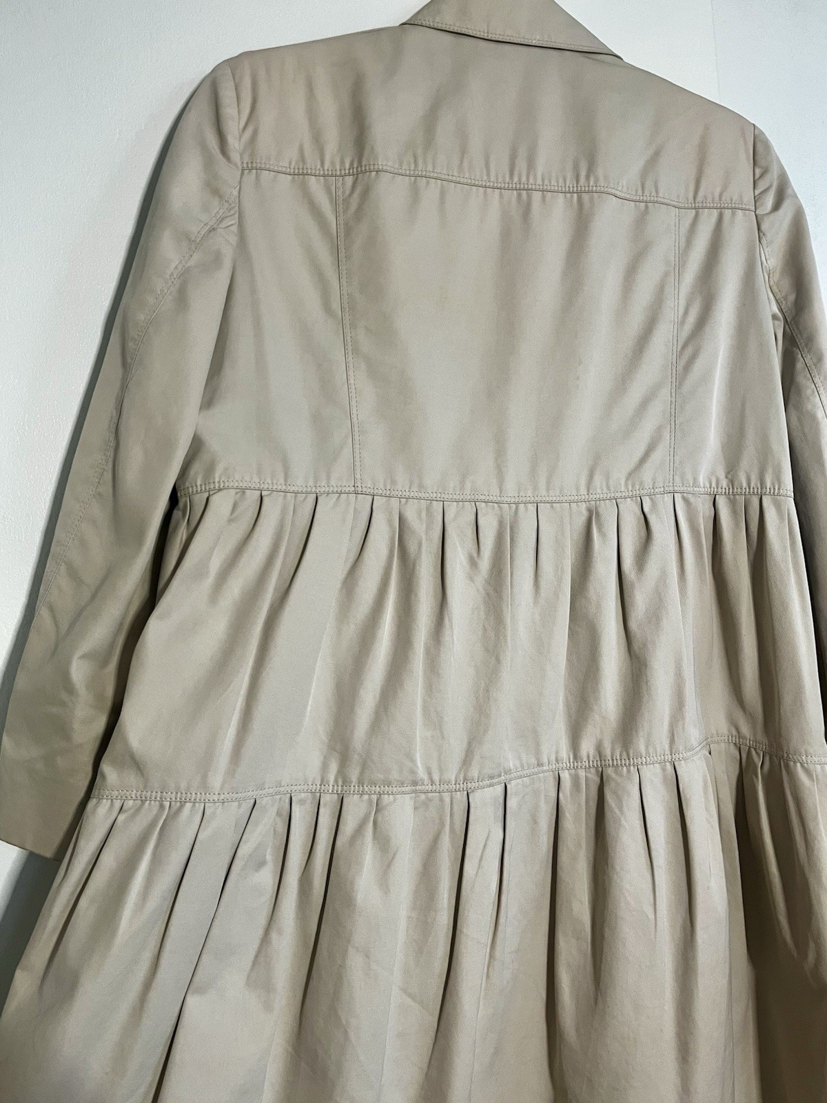BURBERRY PRORSUM Tiered Trench Coat Size 10 Rare Christopher Bailey Era RRP£1790 image 3