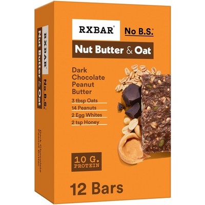 RXBAR Nut Butter and Oat Protein Bars, Snacks, Snack 12 coffee