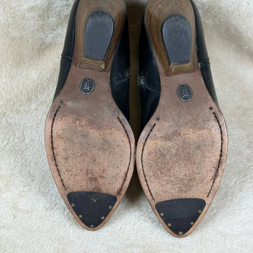 Botines Frye Reina para mujer talla 6 cuero negro vaquera occidental Foto 3 de 4