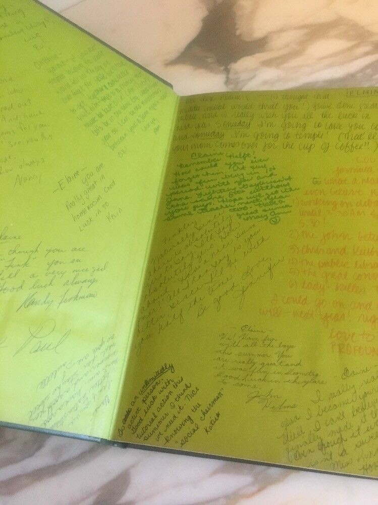 Vintage Northerner 1969 High School Yearbook With Signatures