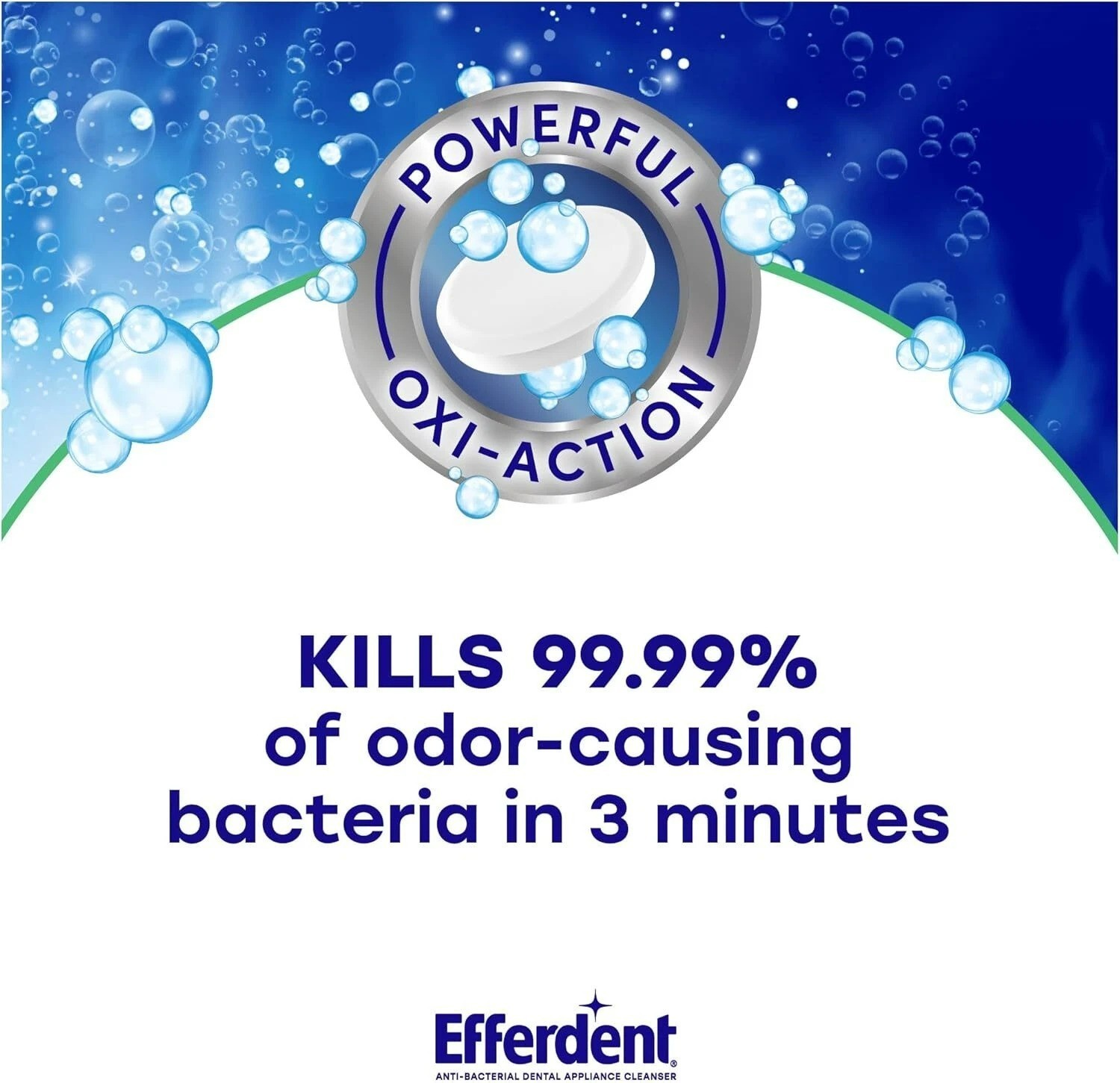 NEW Efferdent Retainer & Denture Cleaner Tablets Minty and Fresh Clean 126 Count