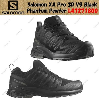 Salomon XA Pro 3D V9 Black Phantom Pewter L47271800 Men's Size