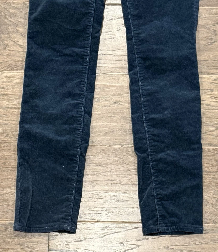 Женские современные узкие брюки размер 26/2 Ann Taylor Loft зеленый вельвет - Изображение 2 из 4