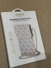 Guess universal phone pouch with strap and cardslot