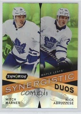 2022 Upper Deck Synergy Green 222/249 Mitch Marner Nicholas Abruzzese Nick 0o4t