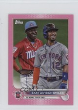 2022 Topps Mini Checklist Pink 9/25 Francisco Lindor Jazz Chisholm #98 1i3j