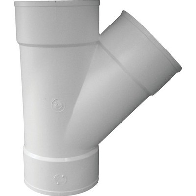 IPEX PVC Sewer and Drain Wye 414136BC IPEX Canplas 414136BC 6 In. 662671410139