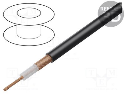 CPR: Eca RG213/U Line schwarz Leitungen: Koaxial Cu 10,3mm PVC