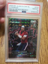 2023 Wild Card Alumination Comix BL CJ Stroud RKE B2-MS-BLK/RED/BLK PSA 10 Pop 1