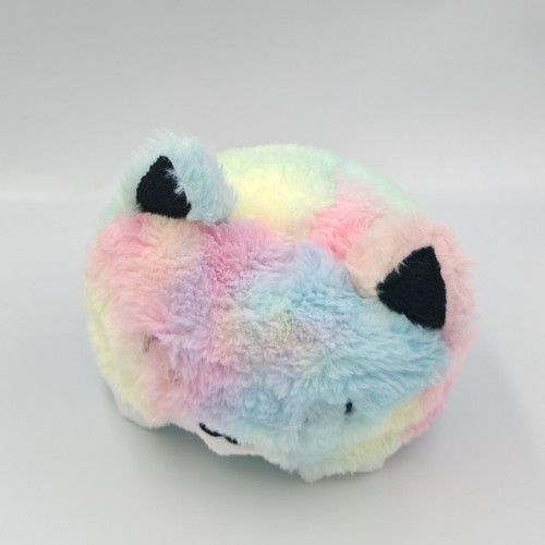 Peluche reversible chat multicolore rose bleu blanc - 36154 - Photo 2/2