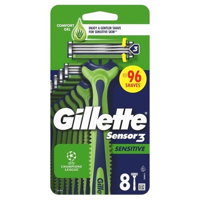 Gillette Einwegrasierer Sensor3 Sensitive 8 Stück