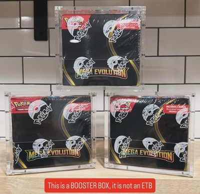 Pokemon Magnetic Booster Box Acrylic Case! Pokémon Card Protective Display!