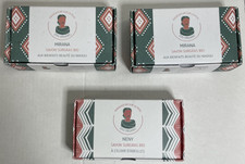 3 savons Zou Organic savons bio aux huiles précieuses de Madagascar 3 x 100 g