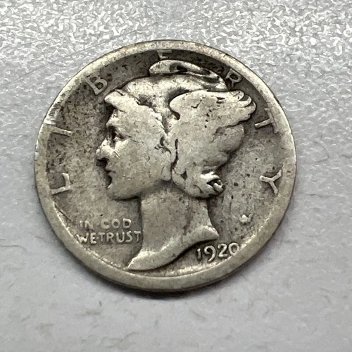 1920 MERCURY SILVER DIME ACTUAL COIN Get More Today & Save Shop Here Buy Here