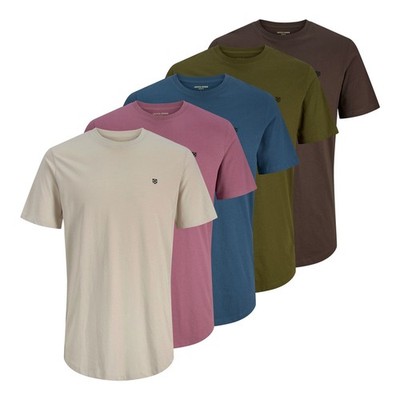 JACK & JONES Herren T-Shirt Jcowhelk – Slim Fit, Rundhals, 100% Baumwolle