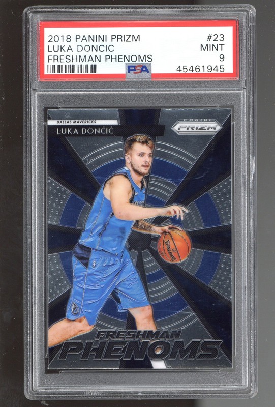 2018-19 Panini Prizm #23 Luka Doncic Freshman Phenoms PSA 9 ROOKIE RC
