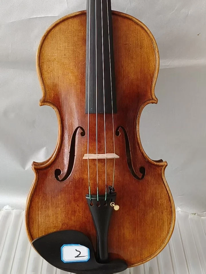 4/4 violin Guarneri  Model Flamed maple back spruce top hand Antique Style No2 - Image 2 of 4