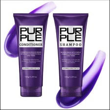 Sulfate Free - Purple Shampoo and Conditioner Set for Women 5.29 Oz for Blonde,