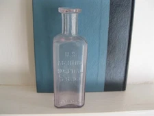 Antique U.S. Marine Hospital Service Bottle 100cc RARE