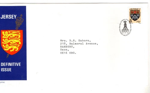 1987 JERSEY - DEFINITIVE ISSUE FDC FROM COLLECTION N51