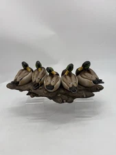 Ducks Unlimited Art LeMay BAD BOYS Mallards on Stone Sculpture